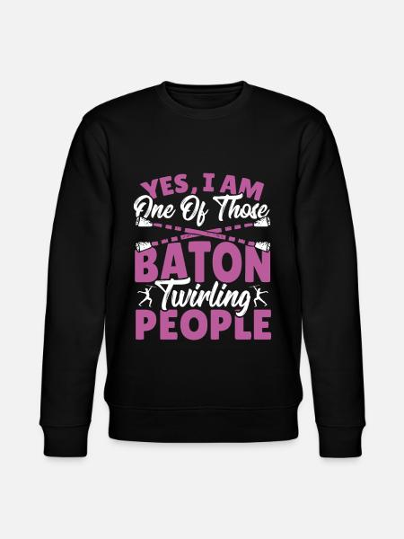 Baton Twirling Baton Twirler Gift - Stanley/Stella CHANGER Unisex Organic Sweatshirt - black