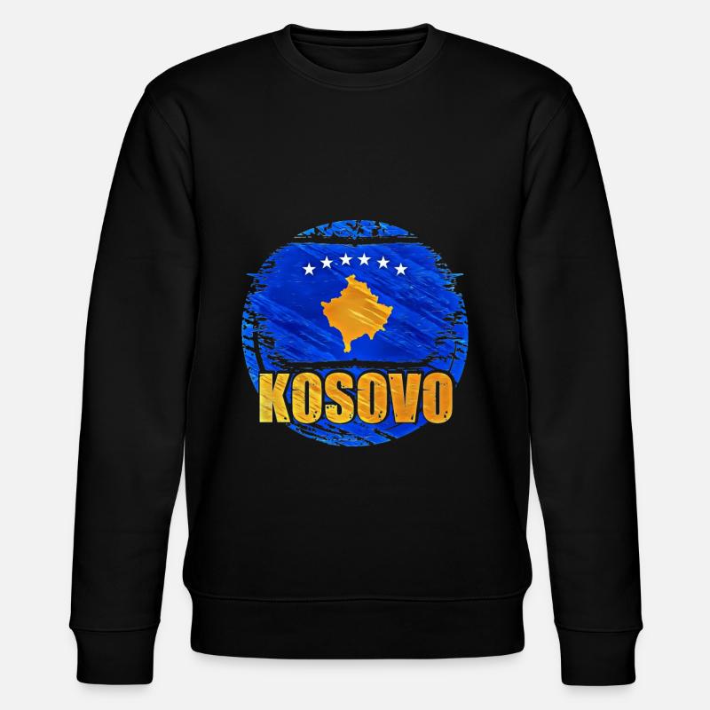 Kosovo - Stanley/Stella Unisex Bio-Sweatshirt CHANGER  - Schwarz