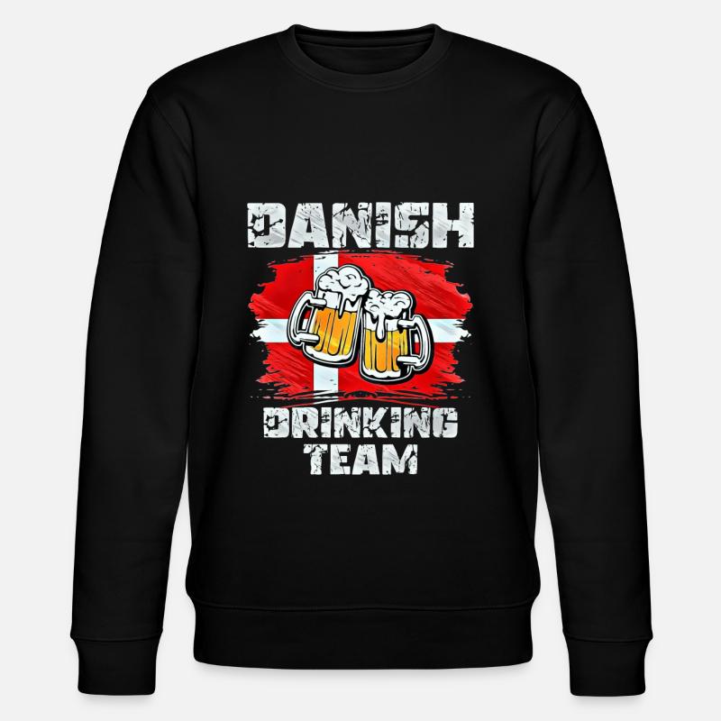 Denmark Drinking Team - Stanley/Stella CHANGER Unisex Organic Sweatshirt - black