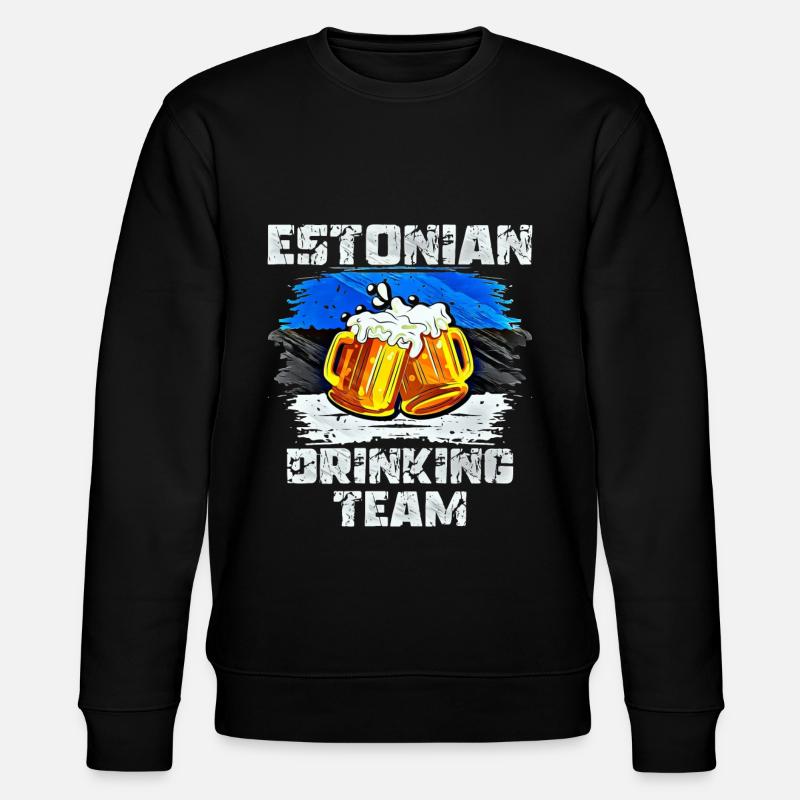 Estonia Drinking Team - Stanley/Stella CHANGER Unisex Organic Sweatshirt - black