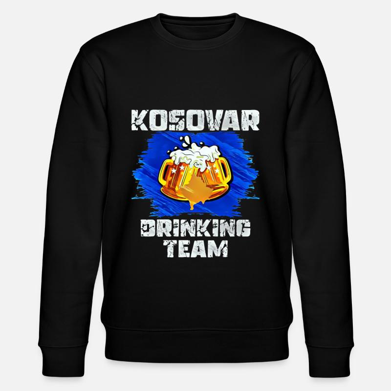 Kosovo Drinking Team - Stanley/Stella CHANGER Unisex Organic Sweatshirt - black