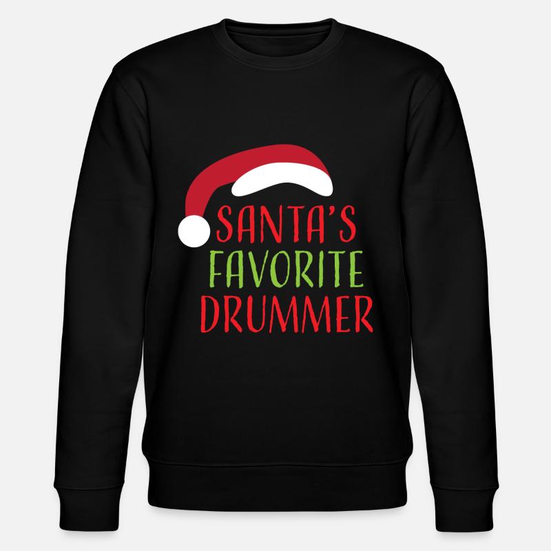 Christmas Drums - Stanley/Stella CHANGER Unisex Organic Sweatshirt - black
