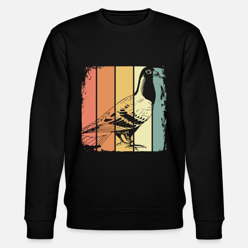 Oiseau pigeon voyageur - Sweat bio CHANGER Stanley/Stella Unisexe - noir