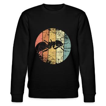 Ameise - Stanley/Stella Unisex Bio-Sweatshirt CHANGER  - Schwarz - Vorne - Nik (191cm) & Marisol (170cm)