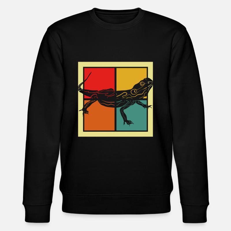 Echse - Stanley/Stella Unisex Bio-Sweatshirt CHANGER  - Schwarz