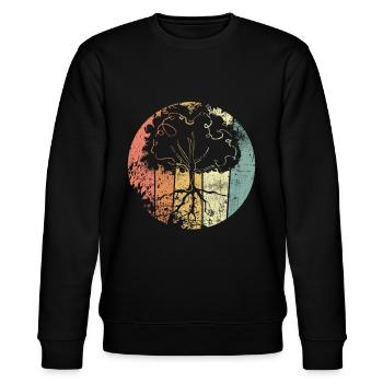 Protection du climat Arbre - Sweat bio CHANGER Stanley/Stella Unisexe - noir - Devant - Nik (191cm) & Marisol (170cm)