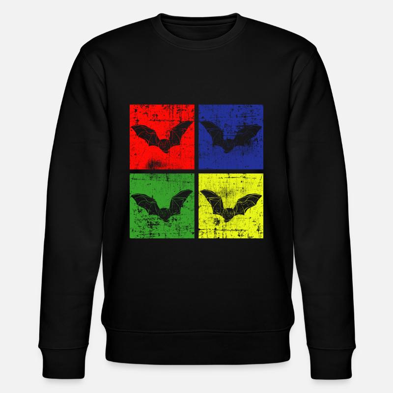 Bats Bat - Stanley/Stella CHANGER Unisex Organic Sweatshirt - black