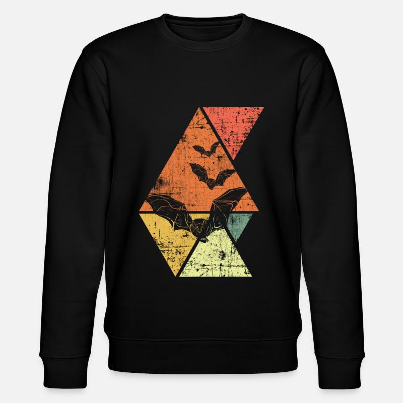 Fledermäuse - Stanley/Stella Unisex Bio-Sweatshirt CHANGER  - Schwarz