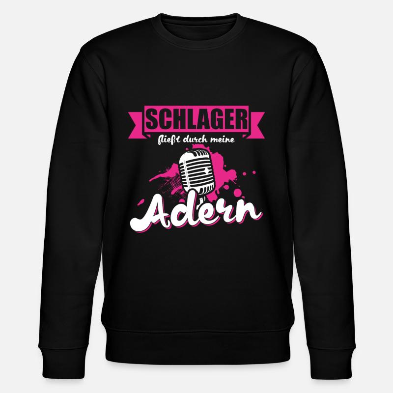 Schlager Schlagerfan - Stanley/Stella Unisex Bio-Sweatshirt CHANGER - Schwarz