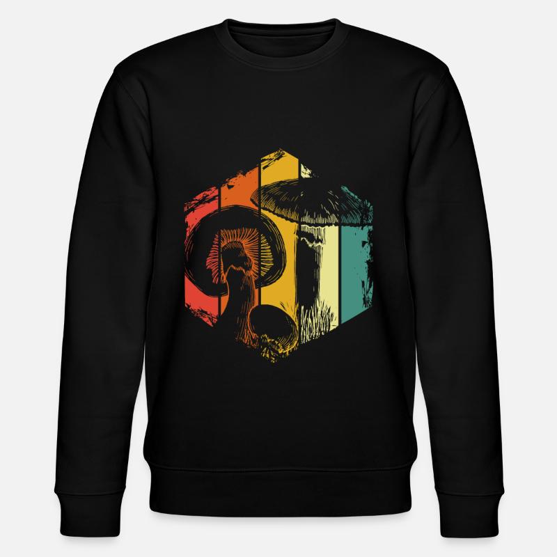 Pilz Zauberpilze - Stanley/Stella Unisex Bio-Sweatshirt CHANGER  - Schwarz