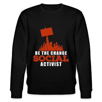 Justice sociale Protestation - Sweat bio CHANGER Stanley/Stella Unisexe - noir - Devant - Nik (191cm) & Marisol (170cm)