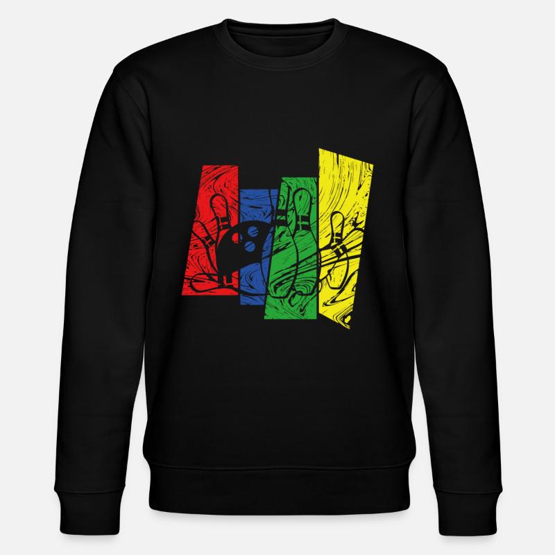 Bowlen Bowling - Stanley/Stella Unisex Bio-Sweatshirt CHANGER  - Schwarz
