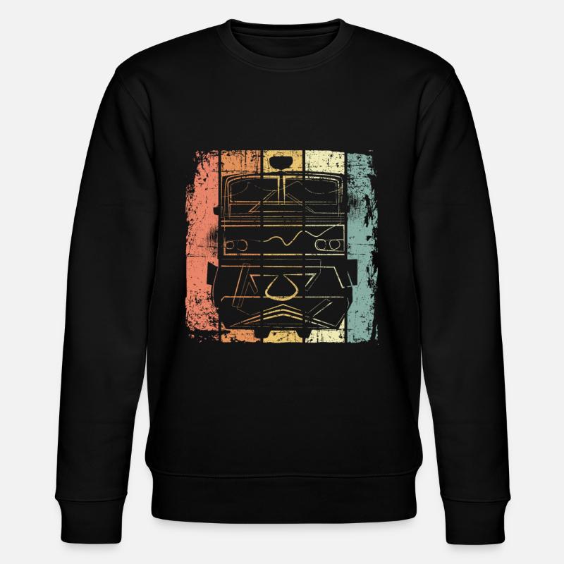 Eisenbahn - Stanley/Stella Unisex Bio-Sweatshirt CHANGER  - Schwarz
