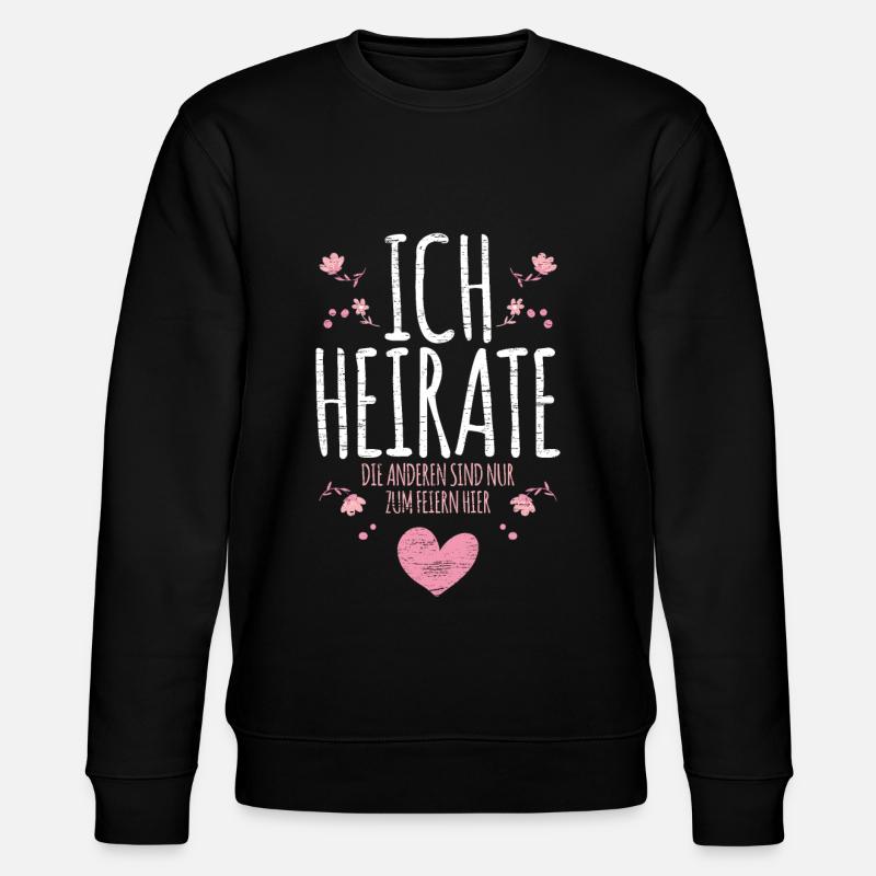 Bachelor Party Bride - Stanley/Stella CHANGER Unisex Organic Sweatshirt - black