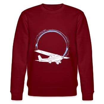 Pilot - Stanley/Stella CHANGER Unisex Organic Sweatshirt - burgundy - Front - Nik (191cm) & Marisol (170cm)