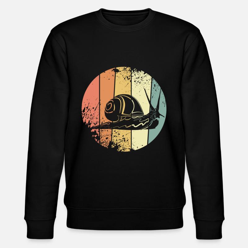 Escargot rétro - Sweat bio CHANGER Stanley/Stella Unisexe - noir