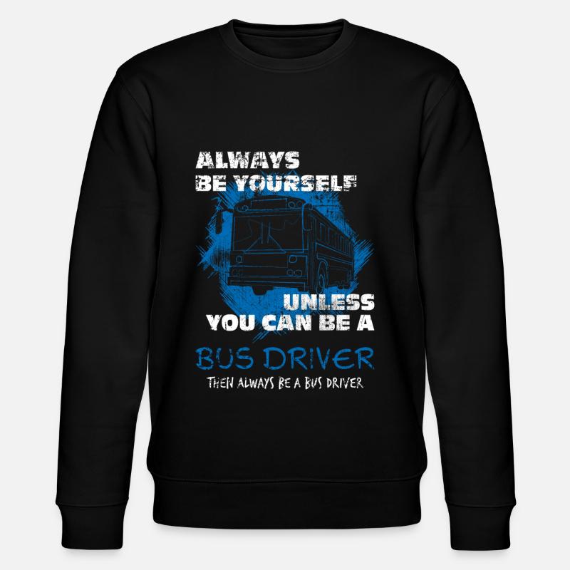 Chauffeur de bus - Sweat bio CHANGER Stanley/Stella Unisexe - noir