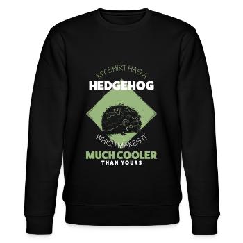 Igel - Stanley/Stella Unisex Bio-Sweatshirt CHANGER  - Schwarz - Vorne - Nik (191cm) & Marisol (170cm)
