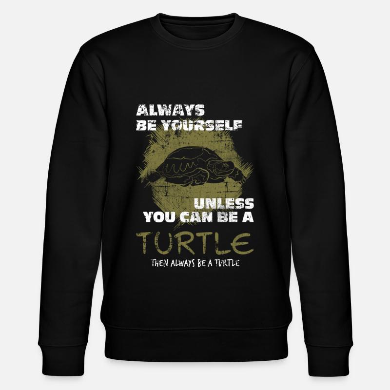 Turtle - Stanley/Stella CHANGER Unisex Organic Sweatshirt - black