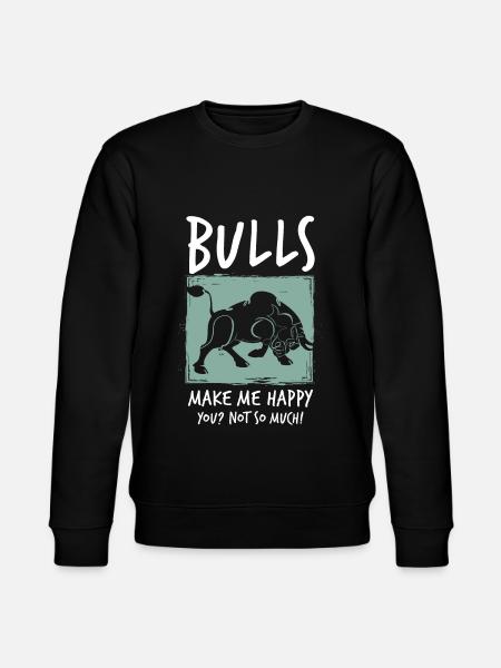 Bulle Stier - Stanley/Stella Unisex Bio-Sweatshirt CHANGER  - Schwarz