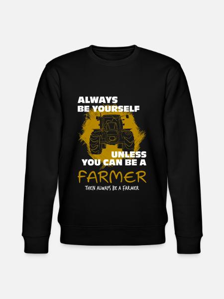 Tractor funny - Stanley/Stella CHANGER Unisex Organic Sweatshirt - black