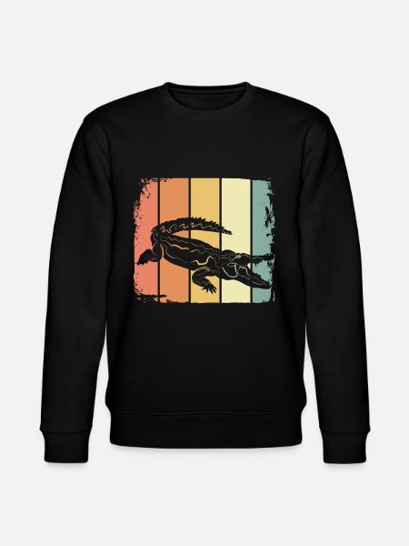 Krokodil - Stanley/Stella Unisex Bio-Sweatshirt CHANGER - Schwarz