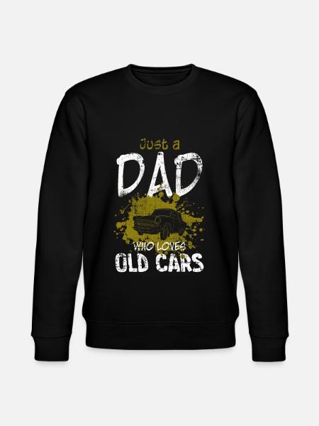 Oldtimer Car Papa - Stanley/Stella CHANGER Unisex Organic Sweatshirt - black