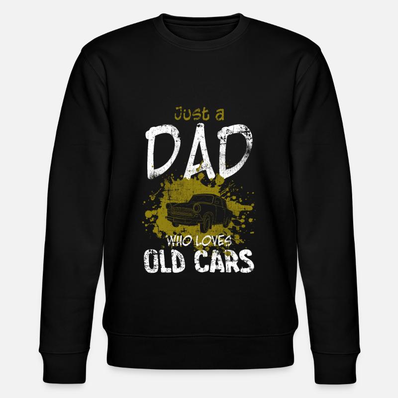 Oldtimer Car Papa - Stanley/Stella CHANGER Unisex Organic Sweatshirt - black