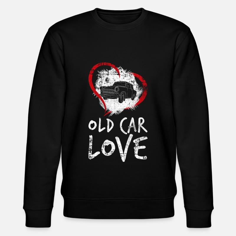 Car Oldtimer - Stanley/Stella CHANGER Unisex Organic Sweatshirt - black