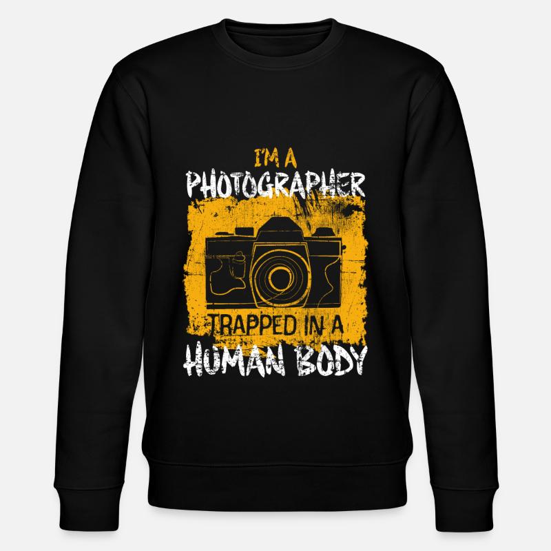 Camera Photographer - Stanley/Stella CHANGER Unisex Organic Sweatshirt - black