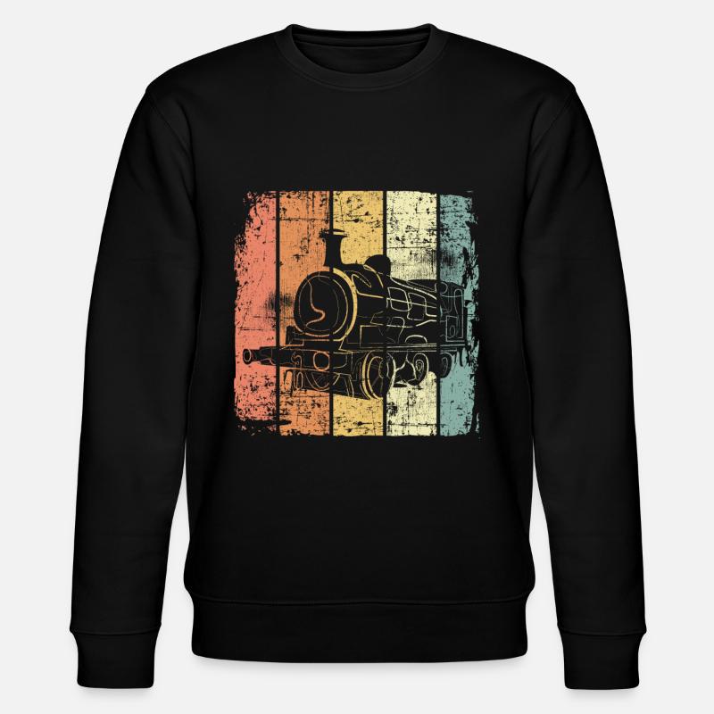 Chemin de fer rétro - Sweat bio CHANGER Stanley/Stella Unisexe - noir