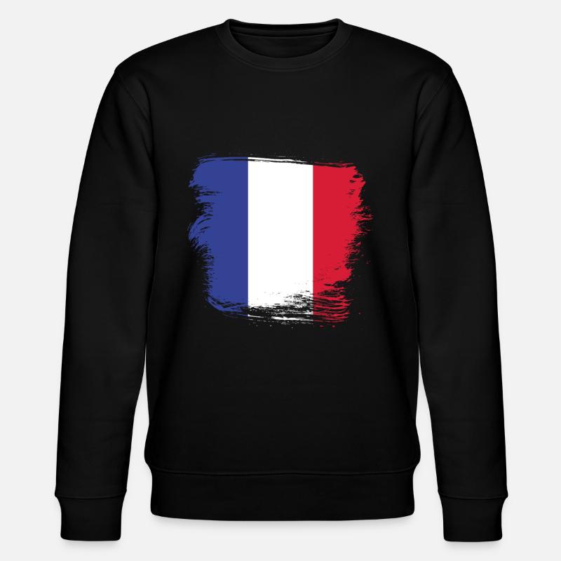 France drapeau français - Sweat bio CHANGER Stanley/Stella Unisexe - noir