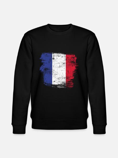 Drapeau de la France - Sweat bio CHANGER Stanley/Stella Unisexe - noir