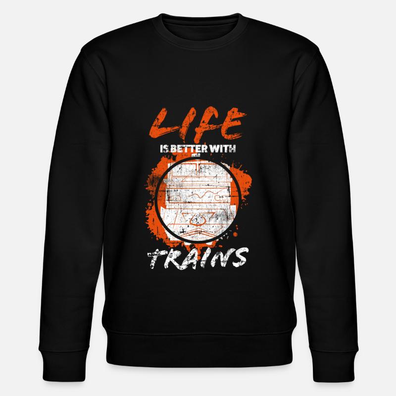 Chemin de fer - Sweat bio CHANGER Stanley/Stella Unisexe - noir