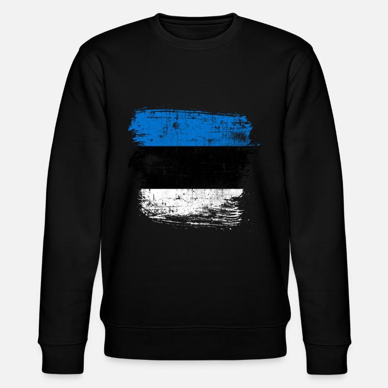 Estland - Stanley/Stella Unisex Bio-Sweatshirt CHANGER  - Schwarz