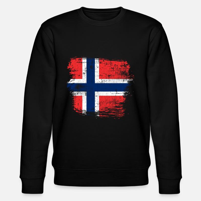 Norwegen - Stanley/Stella Unisex Bio-Sweatshirt CHANGER  - Schwarz