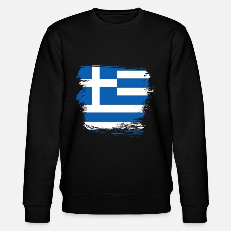 Grèce Drapeau - Sweat bio CHANGER Stanley/Stella Unisexe - noir