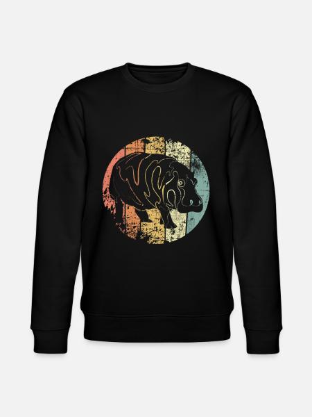 Nilpferd - Stanley/Stella Unisex Bio-Sweatshirt CHANGER  - Schwarz