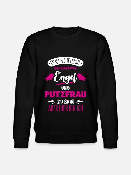 Cleaning lady funny - Stanley/Stella CHANGER Unisex Organic Sweatshirt - black