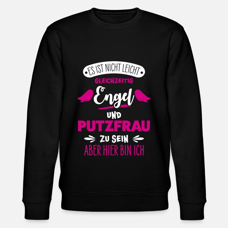 Femme de ménage drôle - Sweat bio CHANGER Stanley/Stella Unisexe - noir