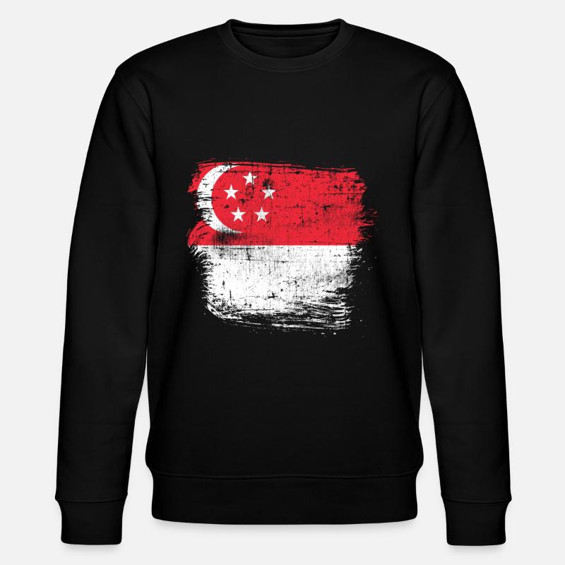 Singapur - Stanley/Stella Unisex Bio-Sweatshirt CHANGER  - Schwarz