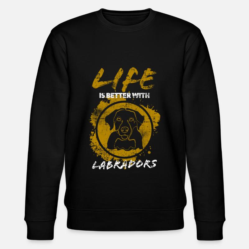 Labrador - Stanley/Stella Unisex Bio-Sweatshirt CHANGER  - Schwarz