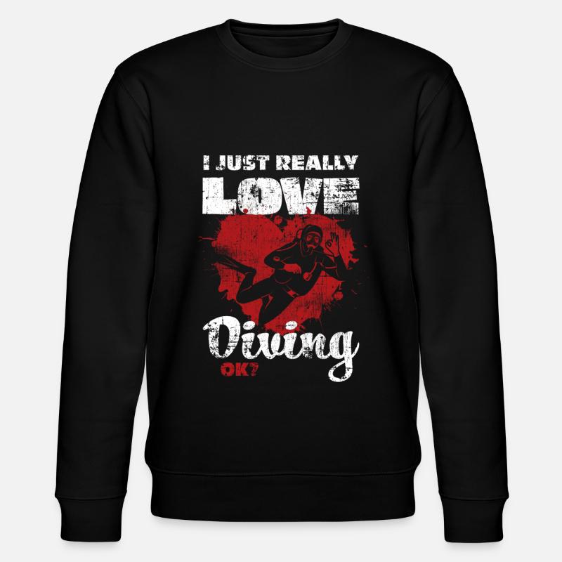 Diver - Stanley/Stella CHANGER Unisex Organic Sweatshirt - black