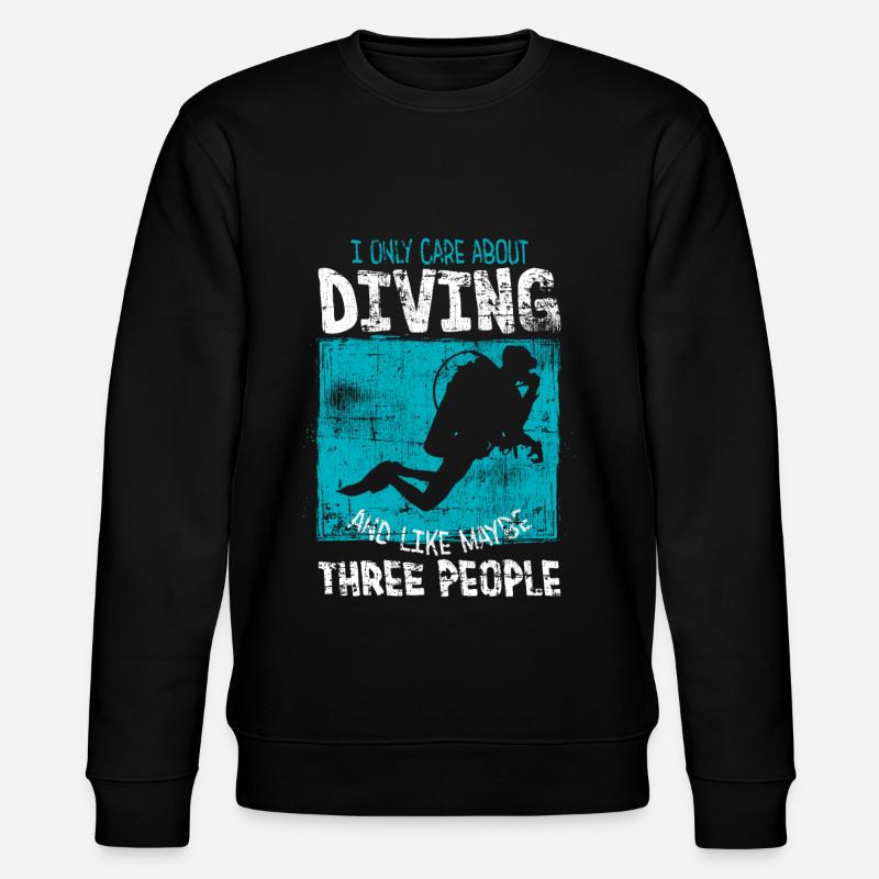 Diver - Stanley/Stella CHANGER Unisex Organic Sweatshirt - black