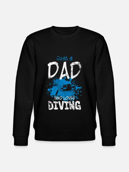Diver Papa - Stanley/Stella CHANGER Unisex Organic Sweatshirt - black