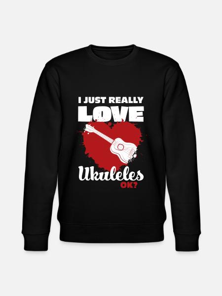Ukulele - Stanley/Stella Unisex Bio-Sweatshirt CHANGER - Schwarz
