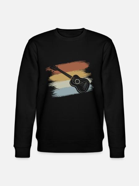 Ukulele retro - Stanley/Stella CHANGER Unisex Organic Sweatshirt - black