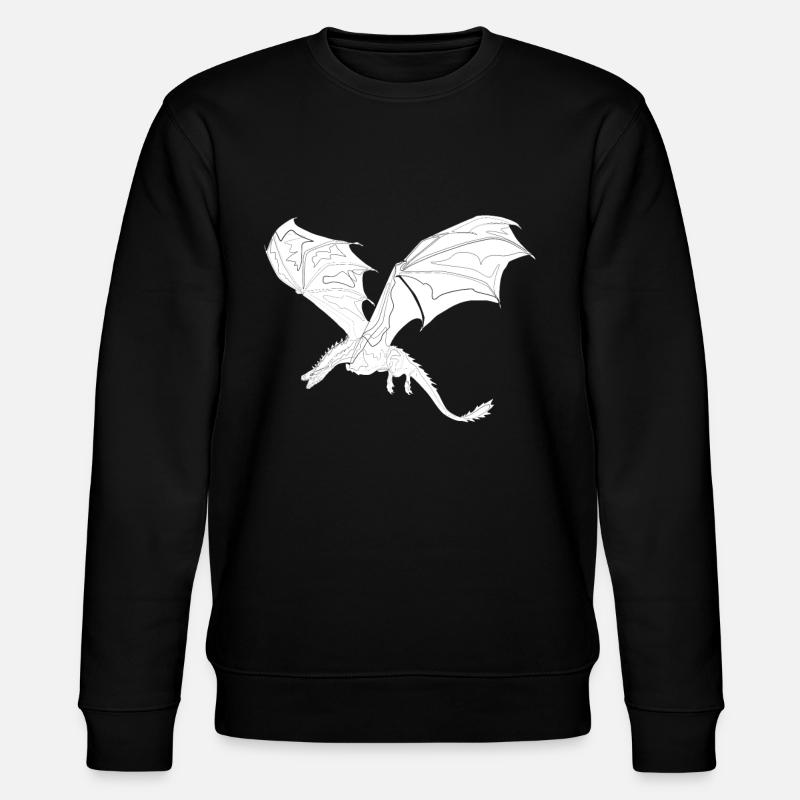 Drache - Stanley/Stella Unisex Bio-Sweatshirt CHANGER  - Schwarz