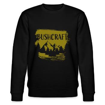 Survival Bushcraft - Stanley/Stella CHANGER Unisex Organic Sweatshirt - black - Front - Nik (191cm) & Marisol (170cm)