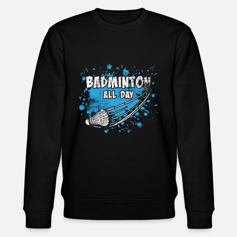 Badminton - Sweat bio CHANGER Stanley/Stella Unisexe - noir